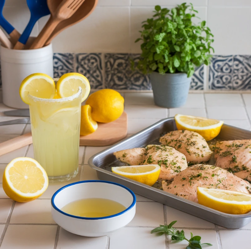 Creative uses of lemon juice, including lemonade, cleaning, and marinating.