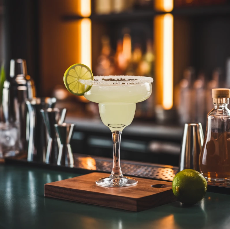 How to order a skinny margarita at a bar in a stylish cocktail lounge.