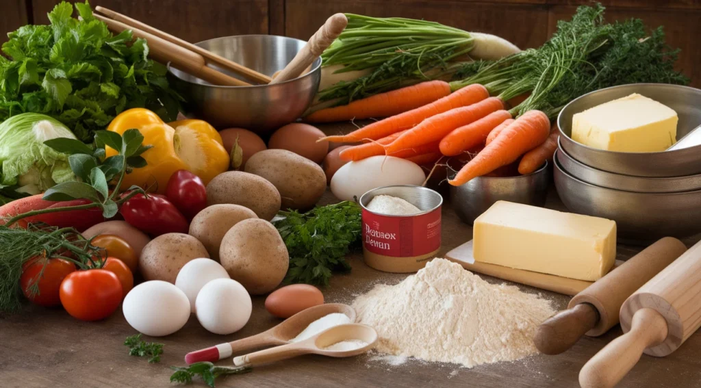 Ree Drummond, The Pioneer Woman, preparing a delicious meal in her kitchen with fresh ingredients.