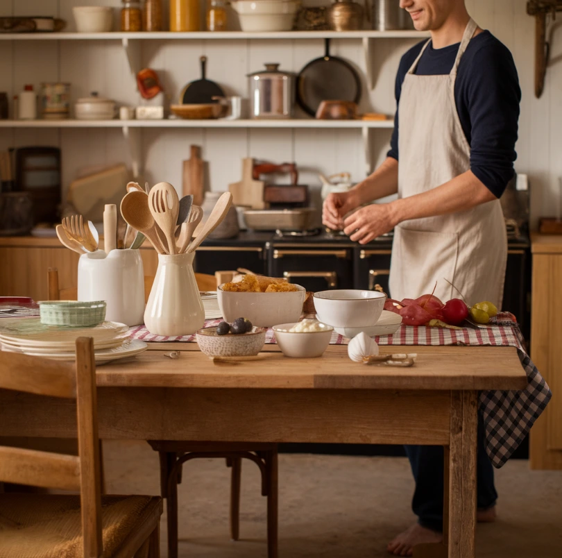 Set kitchen on the Drummond Ranch used for filming The Pioneer Woman show.Does The Pioneer Woman live in the house she cooks in?