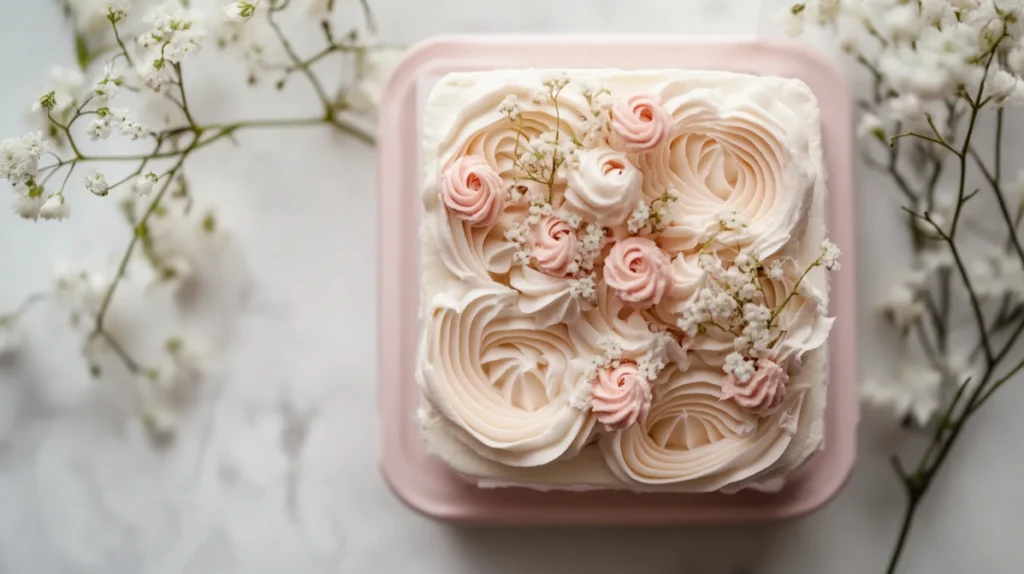 Size comparison between a bento cake and a traditional cake