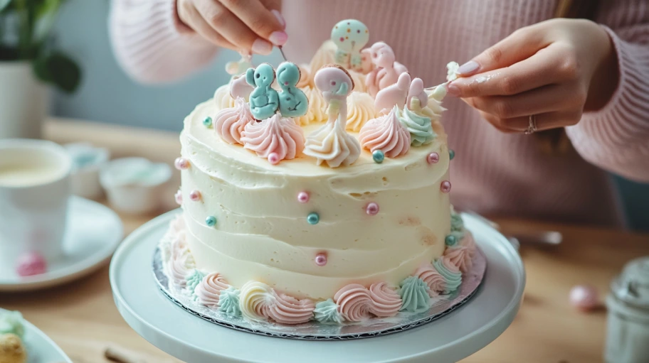 Themed baby shower cakes for boys, girls, and neutral celebrations