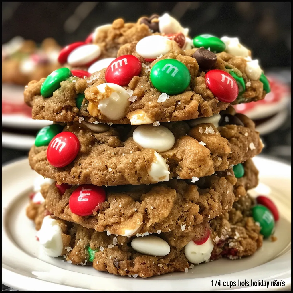 Christmas Monster Cookies Recipe for Festive Treats