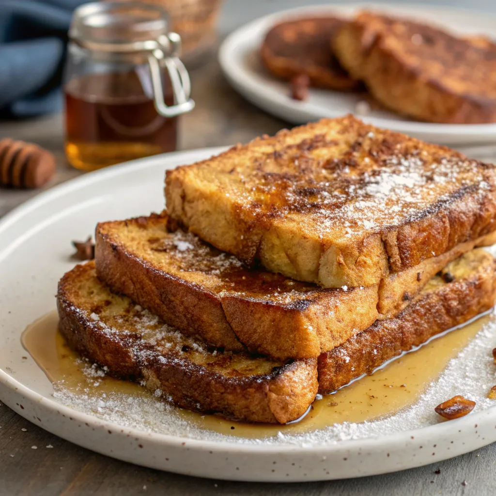 Collage of four Dave's Killer Bread recipes: French toast, cereal, baked bars, and muffins.