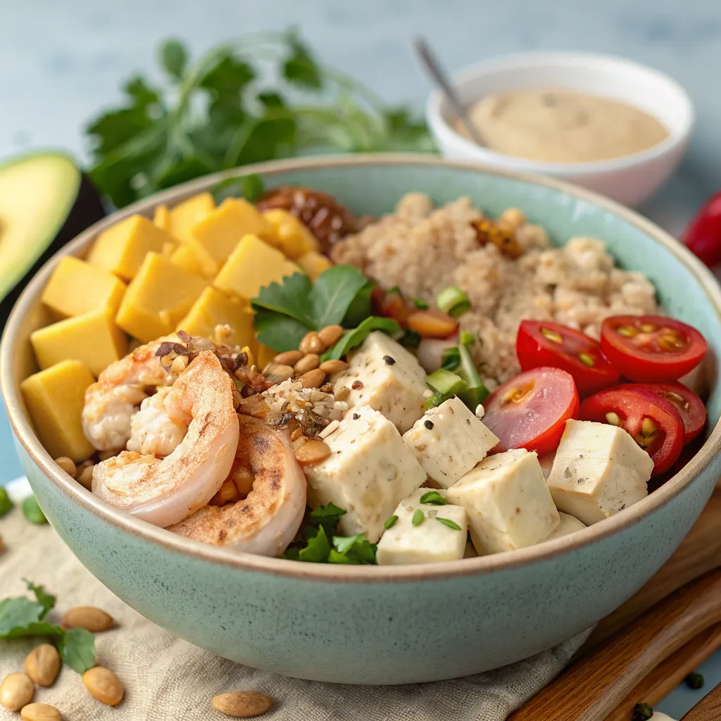 Screenshot of a 1,300 calorie weekly meal plan app interface, showing daily meals and nutritional information.