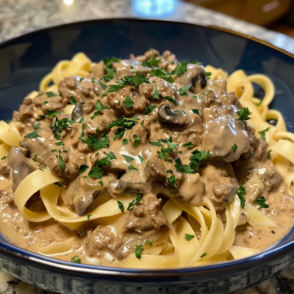 30-Minute Ground Beef Stroganoff