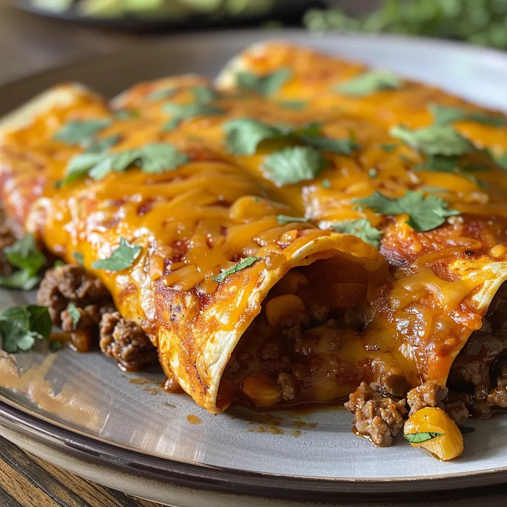 Ground Beef Enchiladas