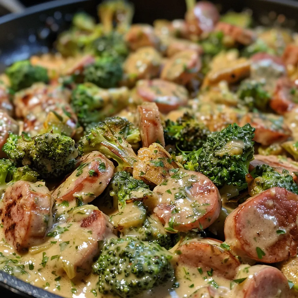 Creamy Kielbasa Broccoli Skillet 30 Minutes Ultimate Delicious
