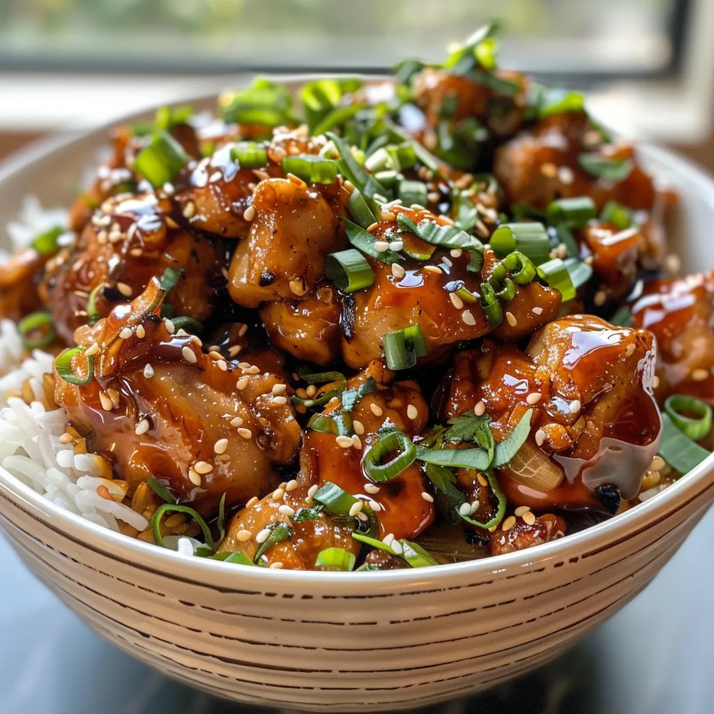 Sticky Chicken Bowls Recipe