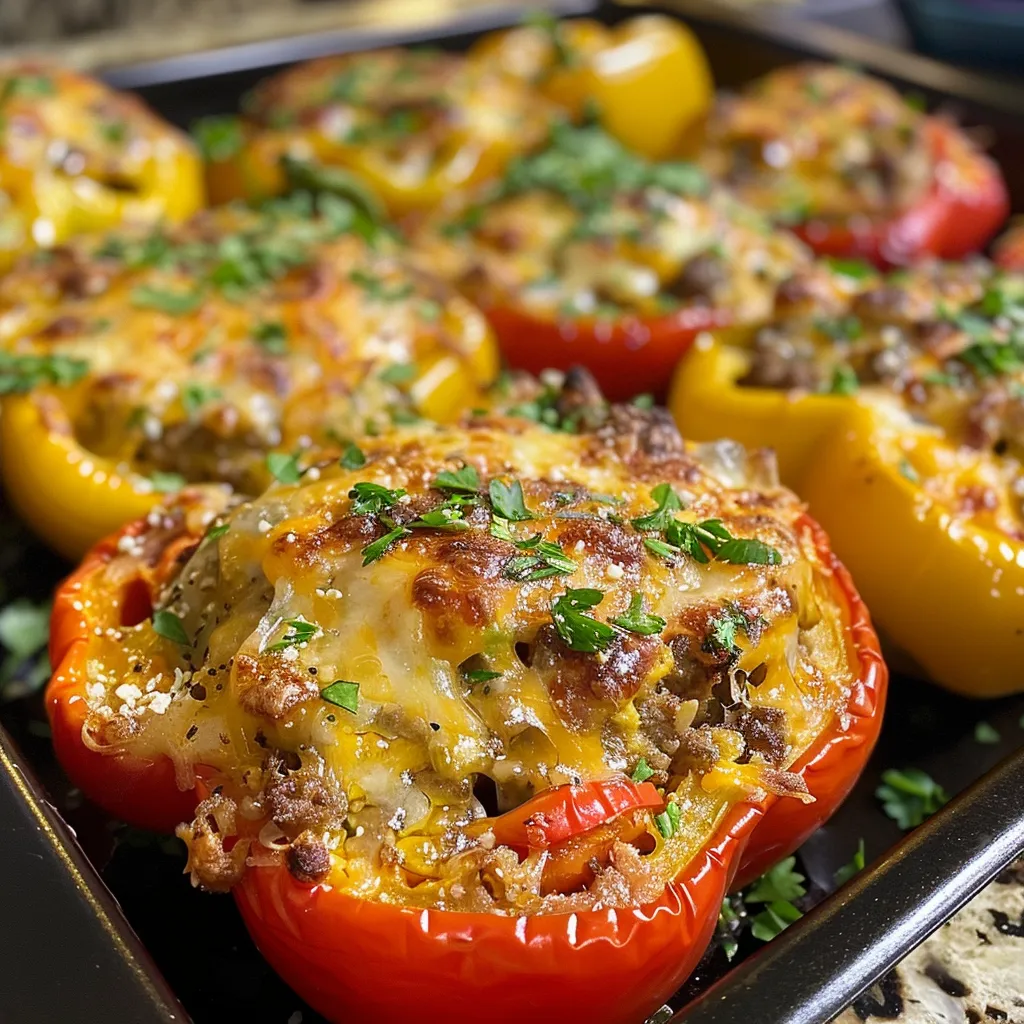 Keto Stuffed Bell Peppers