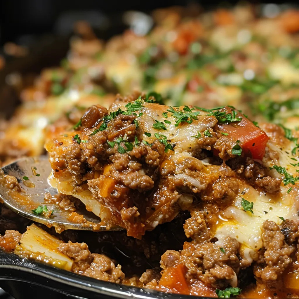 Cheesy Keto Ground Beef Casserole (30-Minute Bake)