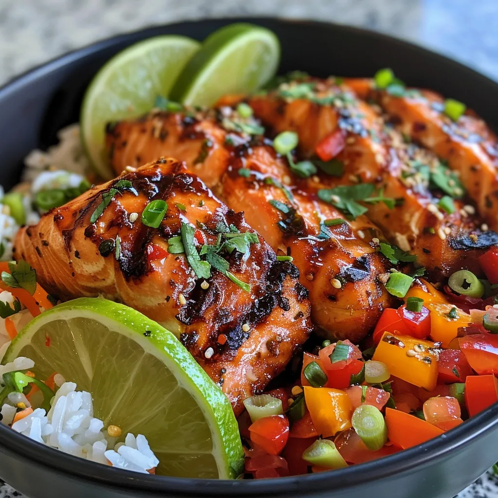 Chili Lime Salmon Bowls