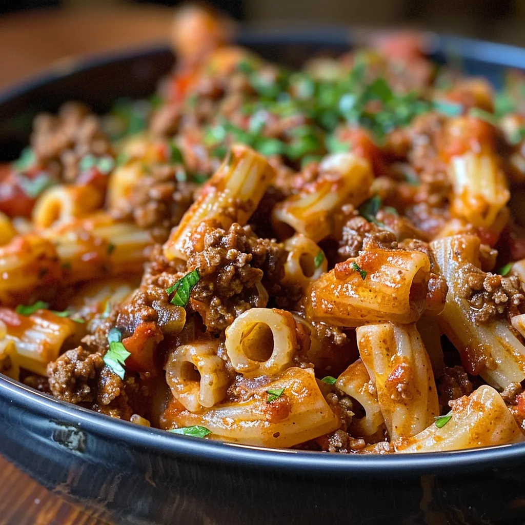 Recipe ground beef and pasta