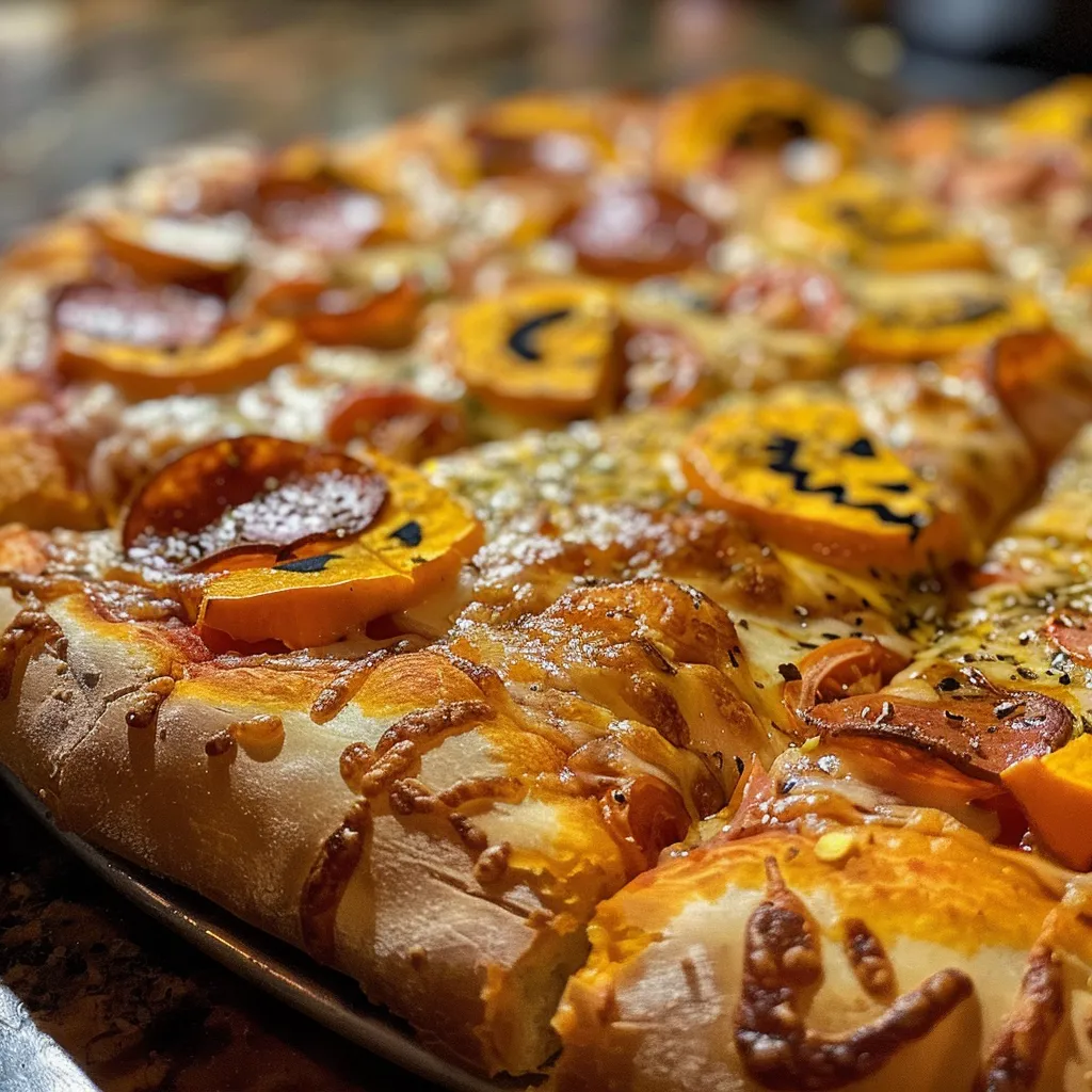 Jack-O'-Lantern Pizza