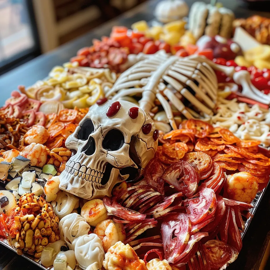 Spooky Skeleton Snack Platter