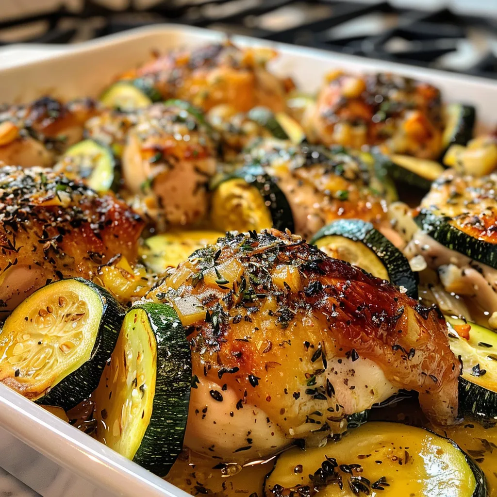 Mediterranean Chicken Zucchini Bake – Healthy, Flavorful & Easy!