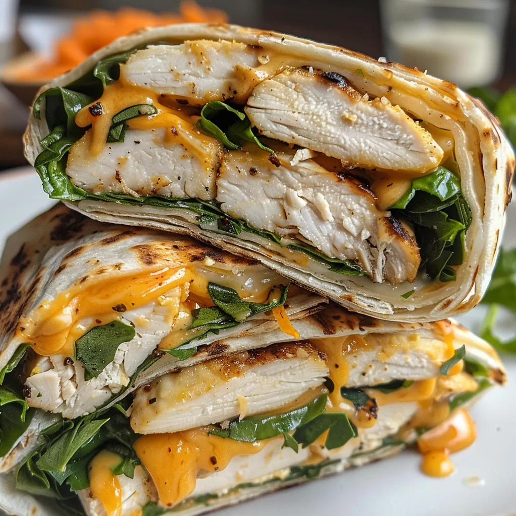 Cheesy Garlic Chicken Wraps – The Ultimate Flavor Explosion!