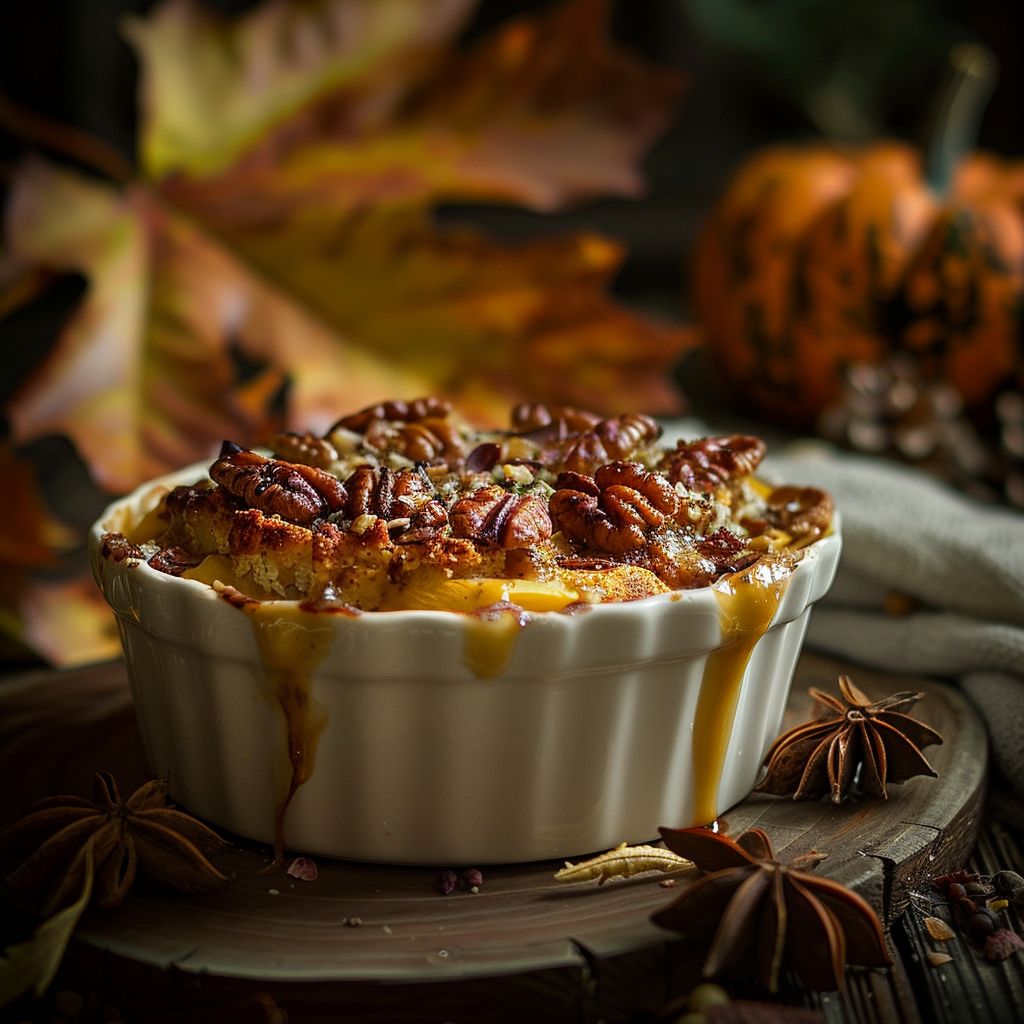 A beautifully arranged table featuring a variety of cozy fall dishes, including soups, roasted vegetables, and apple dessert.