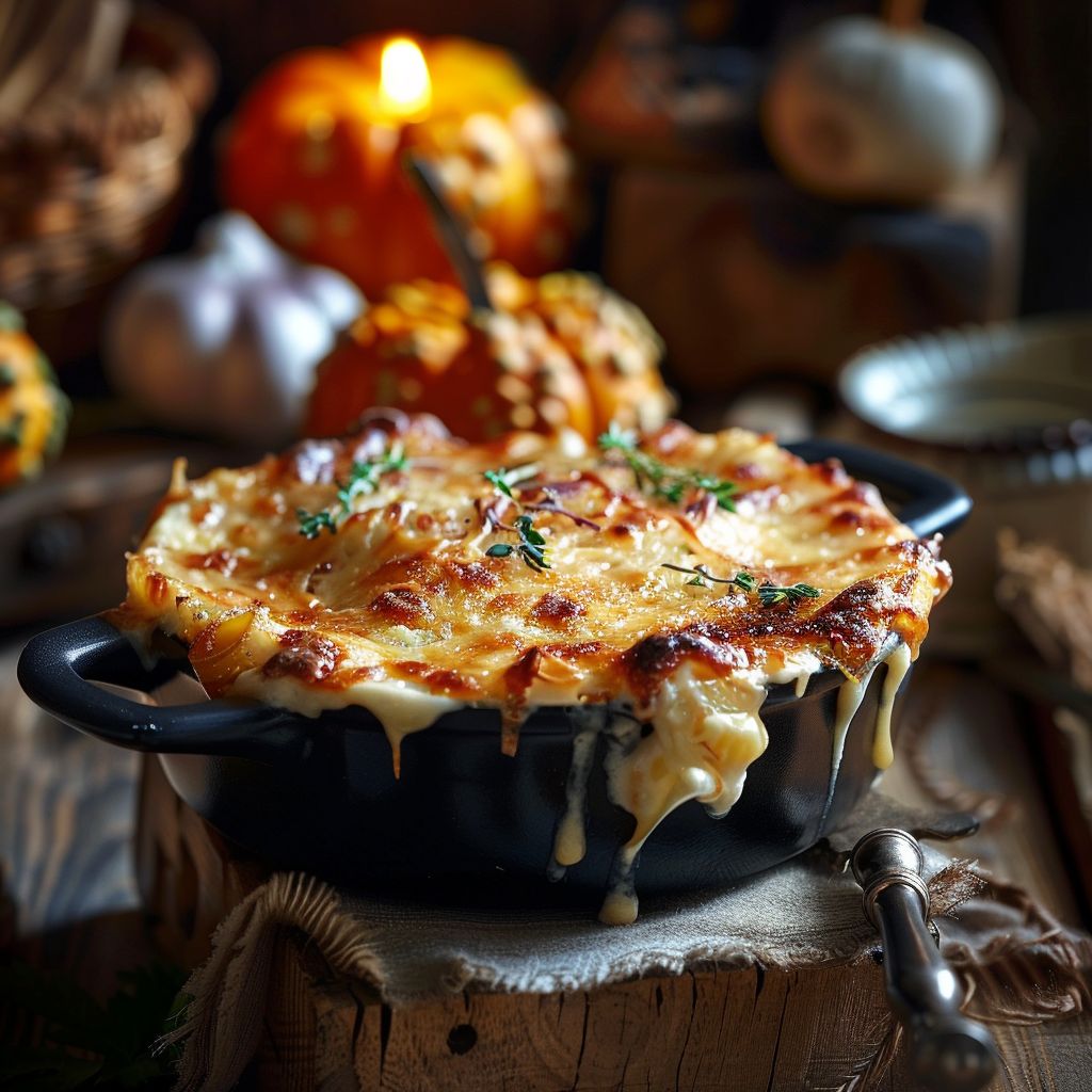 A beautifully arranged table displaying an array of cozy fall dinner dishes.