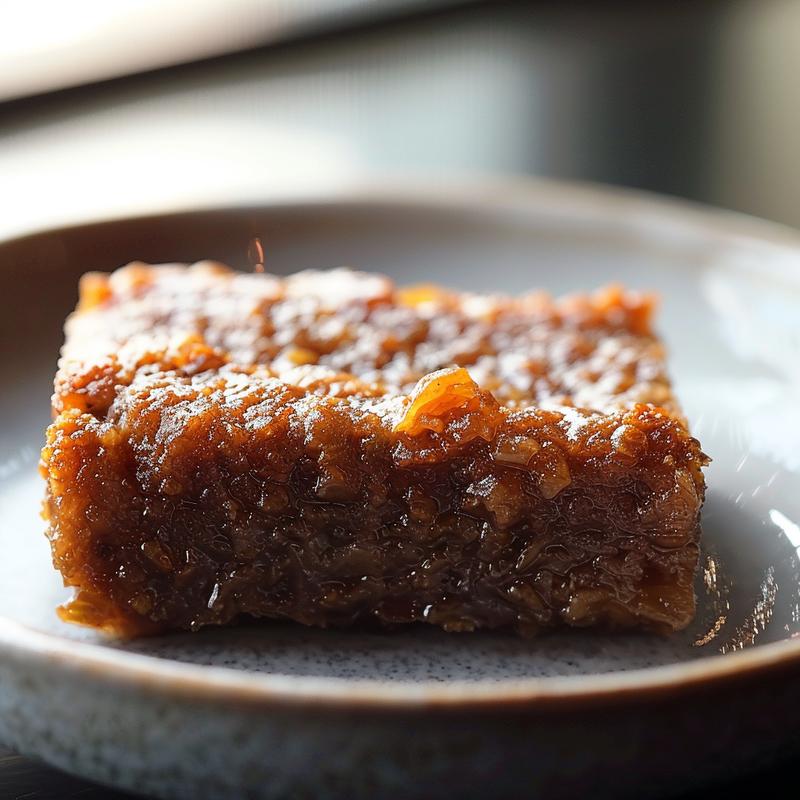 A close-up shot of a keto crack breakfast casserole on a light grey ceramic plate, showcasing its texture and color.