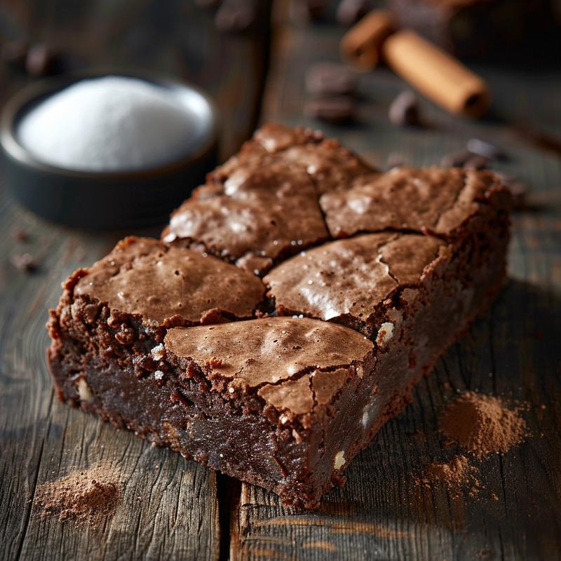 Close-up of heart-shaped brownies with visible ingredients.