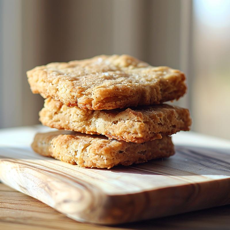 Close-up of a delicious gluten-free casserole served on a natural wood board.