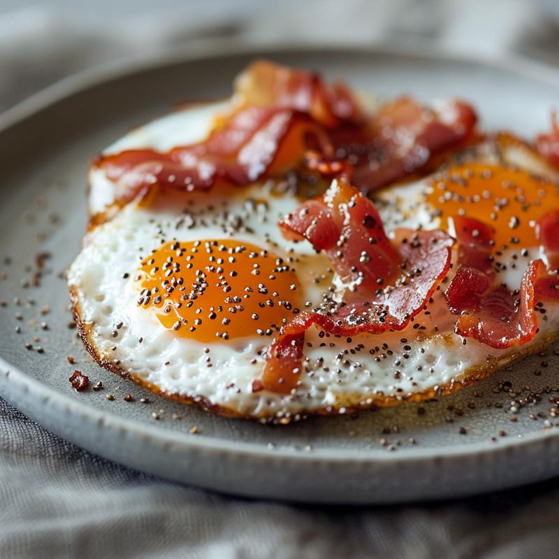 Close-up of a cheesy eggplant casserole on a light grey plate, highlighting its creamy texture.
