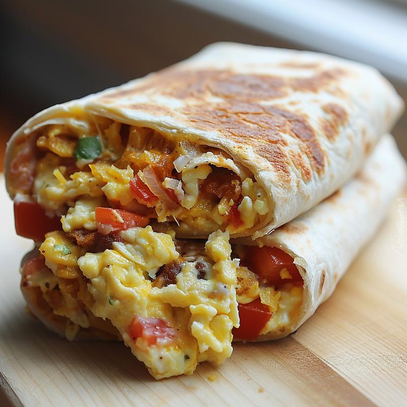 Close-up of a creamy ricotta eggplant casserole on a wooden board.