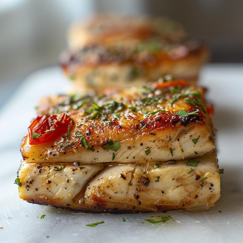Close-up of a beautifully arranged low carb dinner plate with vibrant vegetables and protein.