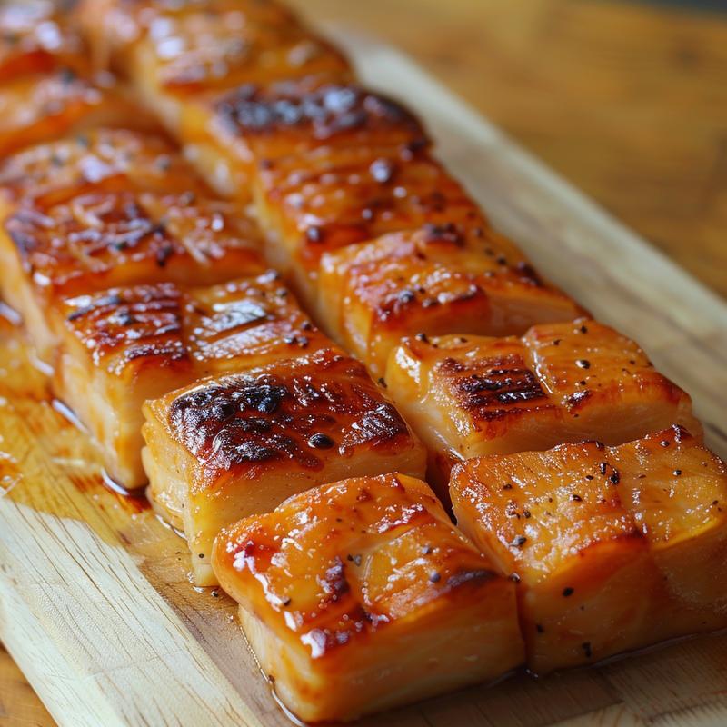 Close-up image of various fall frozen meal prep dishes on a wooden board.
