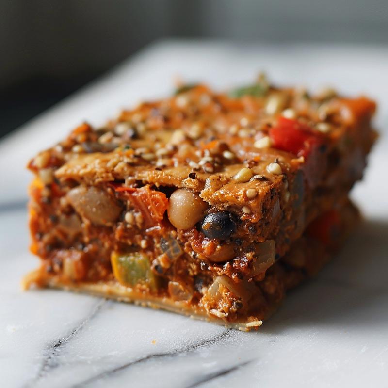 Close-up of easy freezer meals for one or two people on a marble surface, showcasing vibrant colors and textures.