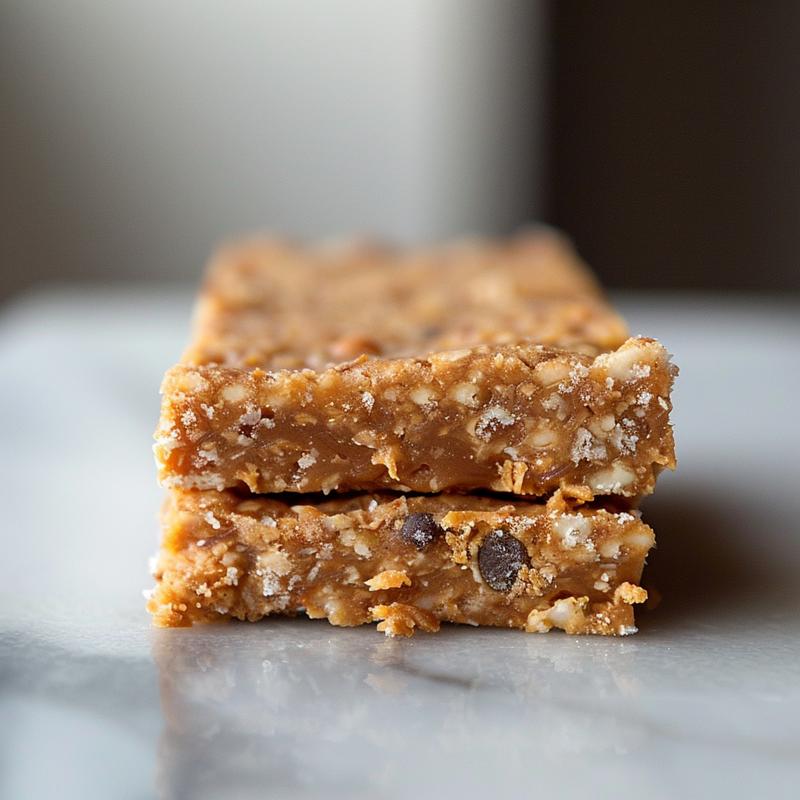 Close-up of a portion of freezer meals arranged on a white marble surface.