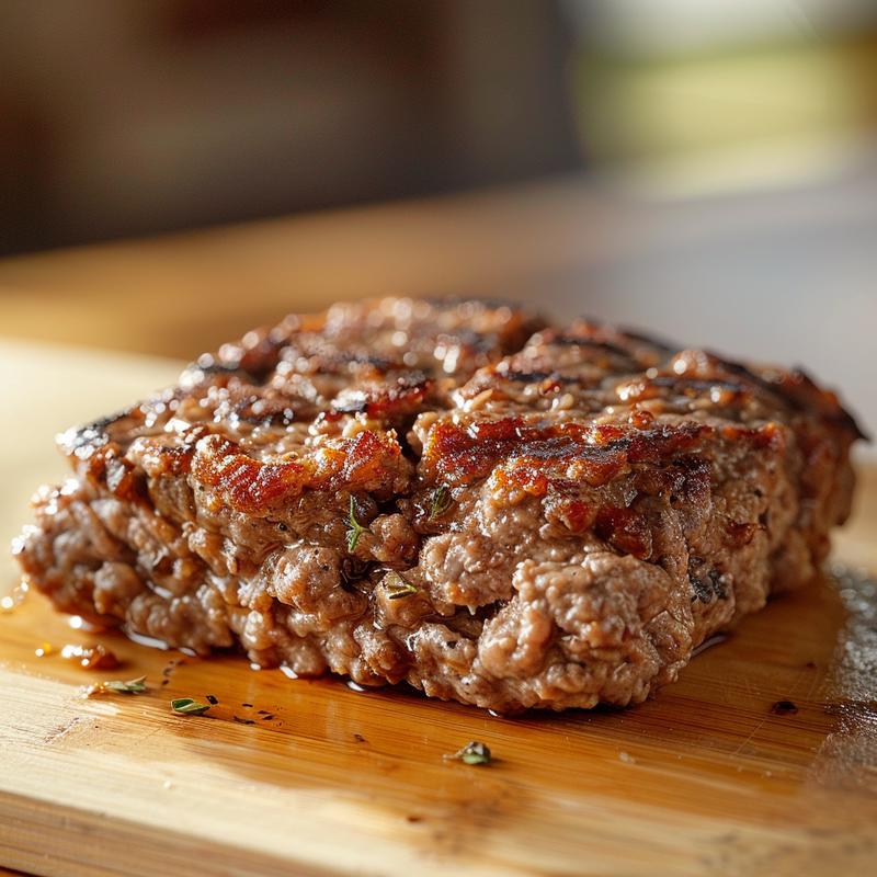 Close-up view of a beautifully arranged portion of batch cooking recipes on a wooden board.