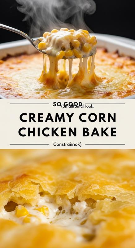Baked chicken and potatoes in creamy, cheesy garlic sauce.