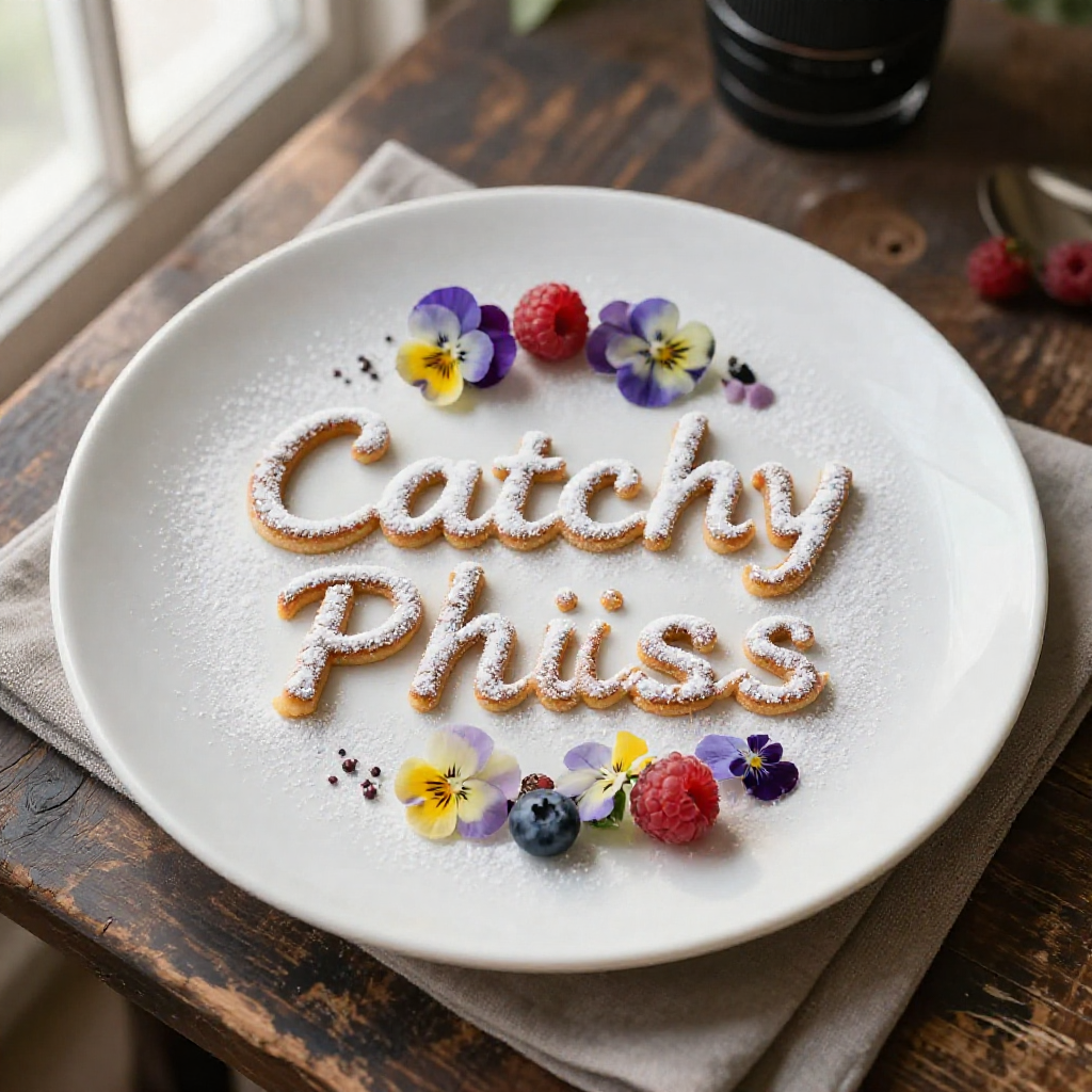 Overhead view of two artistically decorated cakes with garnishes on a rustic wooden table.